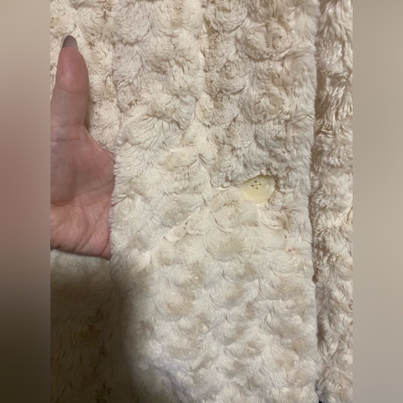 Used Womens soft Cream Alfani Polyester Coat- size 16 - Picture 3 of 11